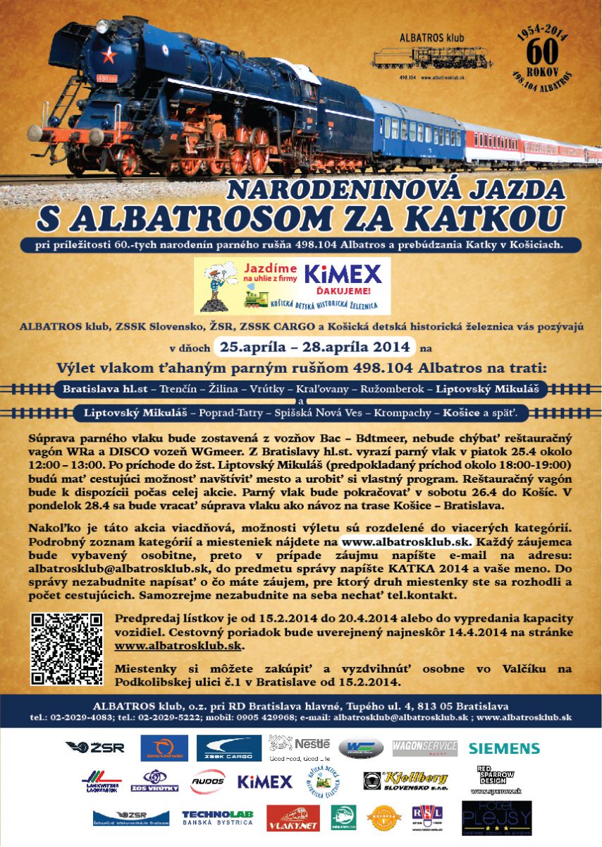 S Albatrosom (498.104) za Katkou (U36.003) do Košíc